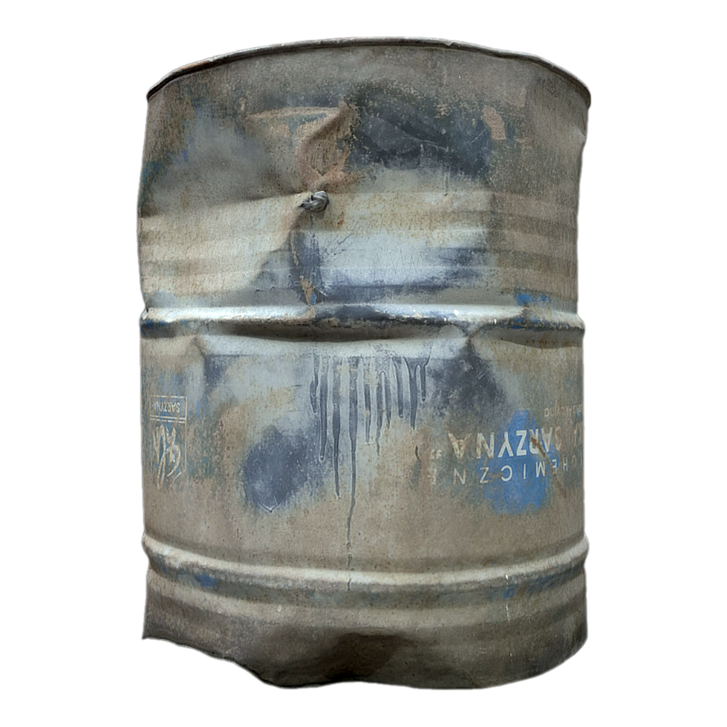 Old gasoline barrels