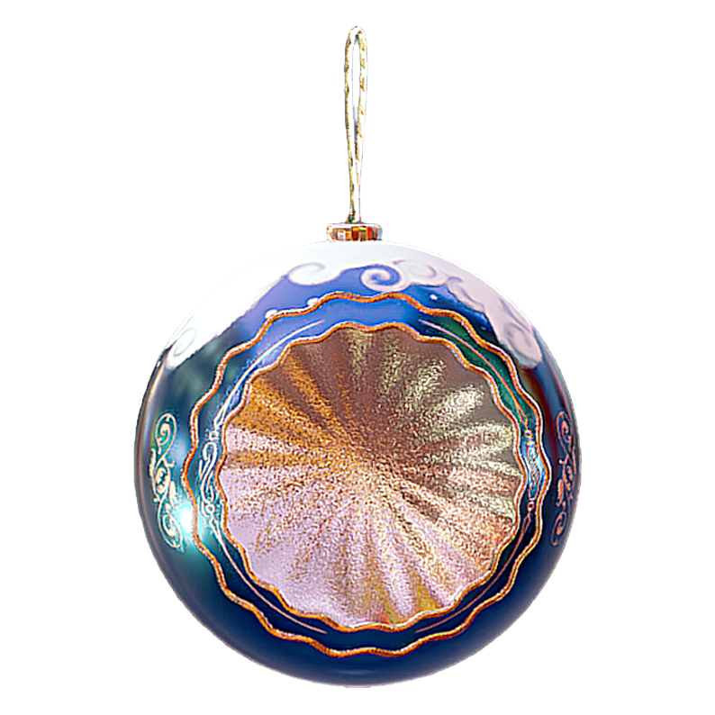 Christmas spherical ornament