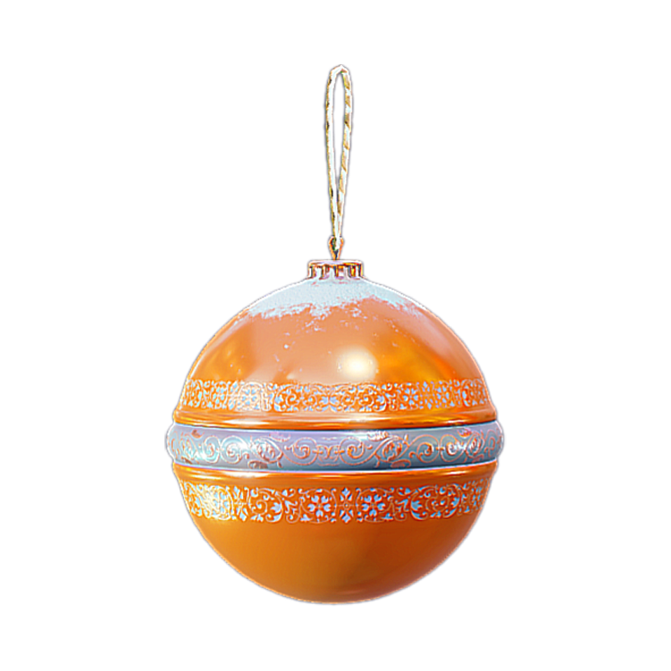 Christmas spherical ornament