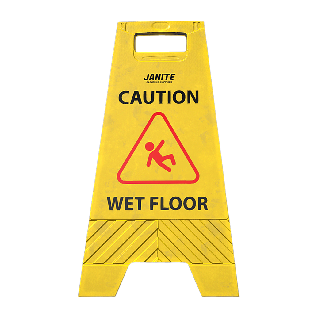 Be careful with slippery signage