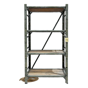 Small three-layer metal shelf