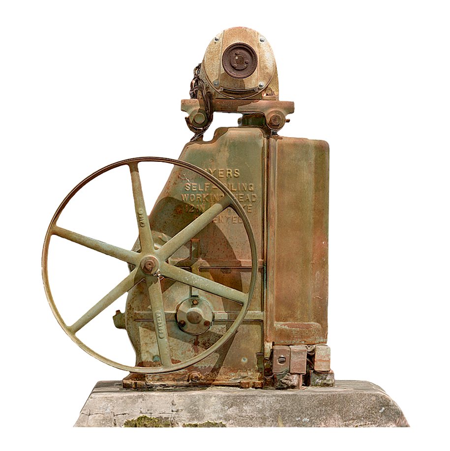 3D model of old deep well pump