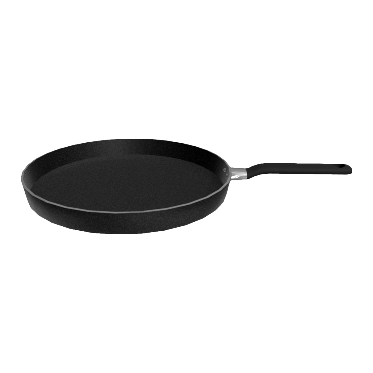 Cast iron flat bottomed pan