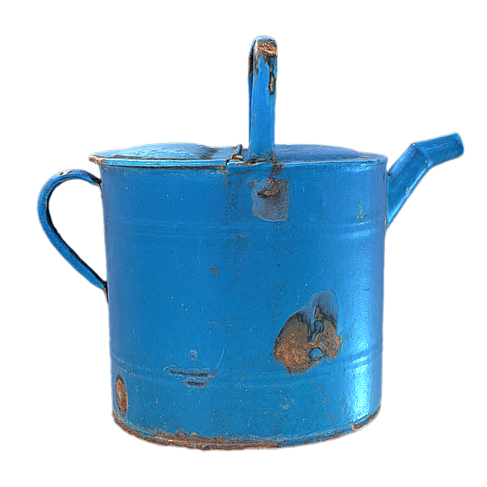 Old metal kettle