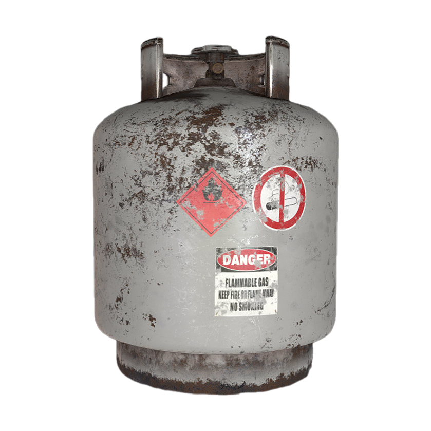 3D model of propane tank