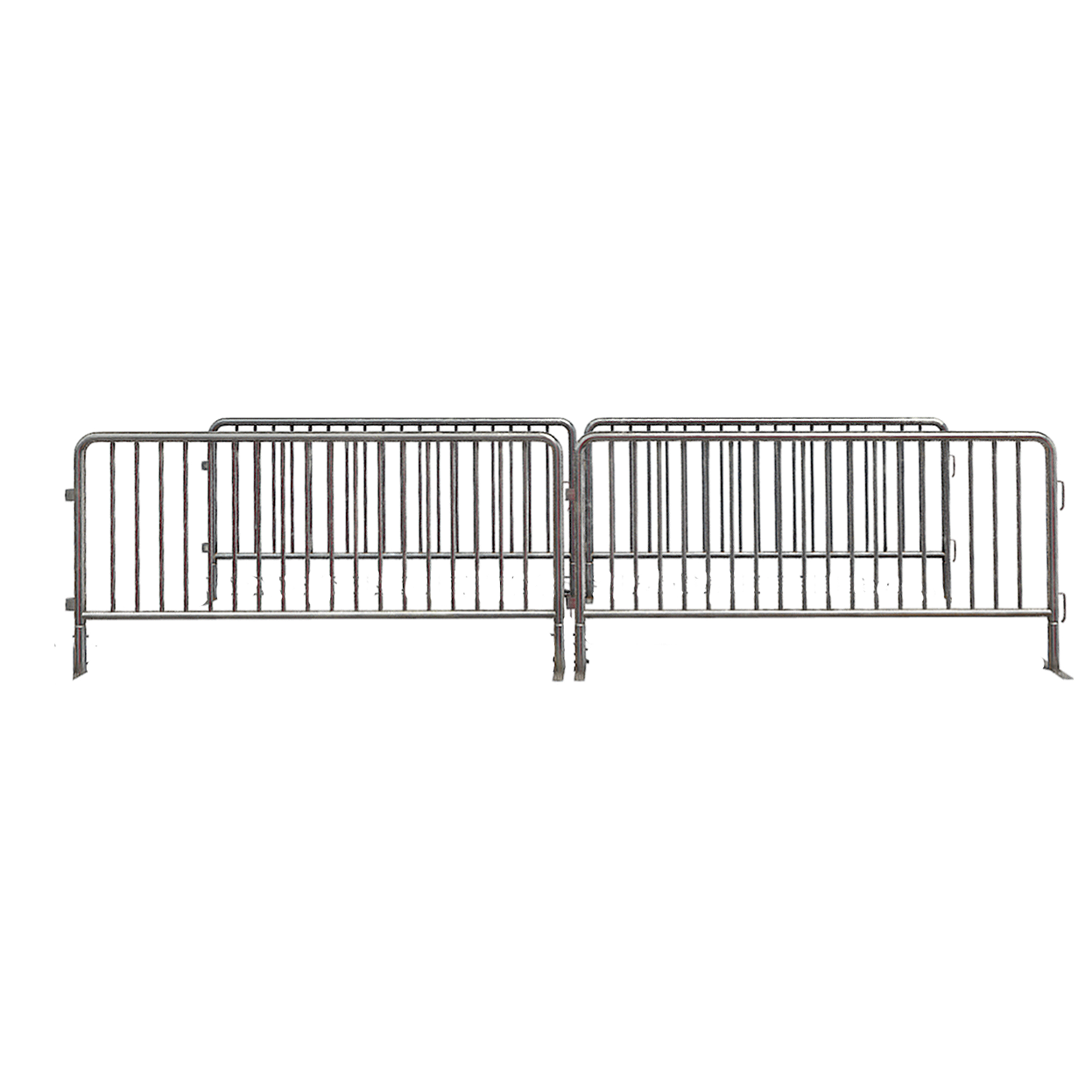 Metal crowd barrier