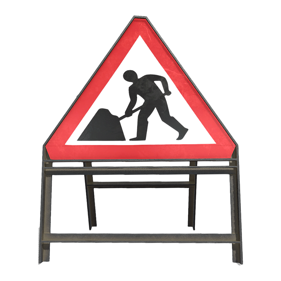 Road construction signage
