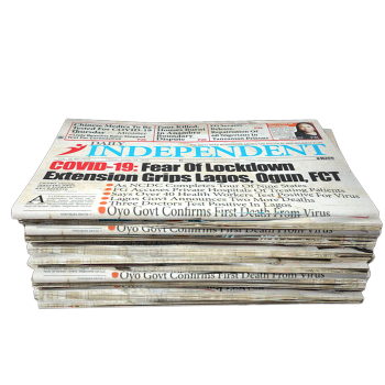 A stack of newspapers GLB model