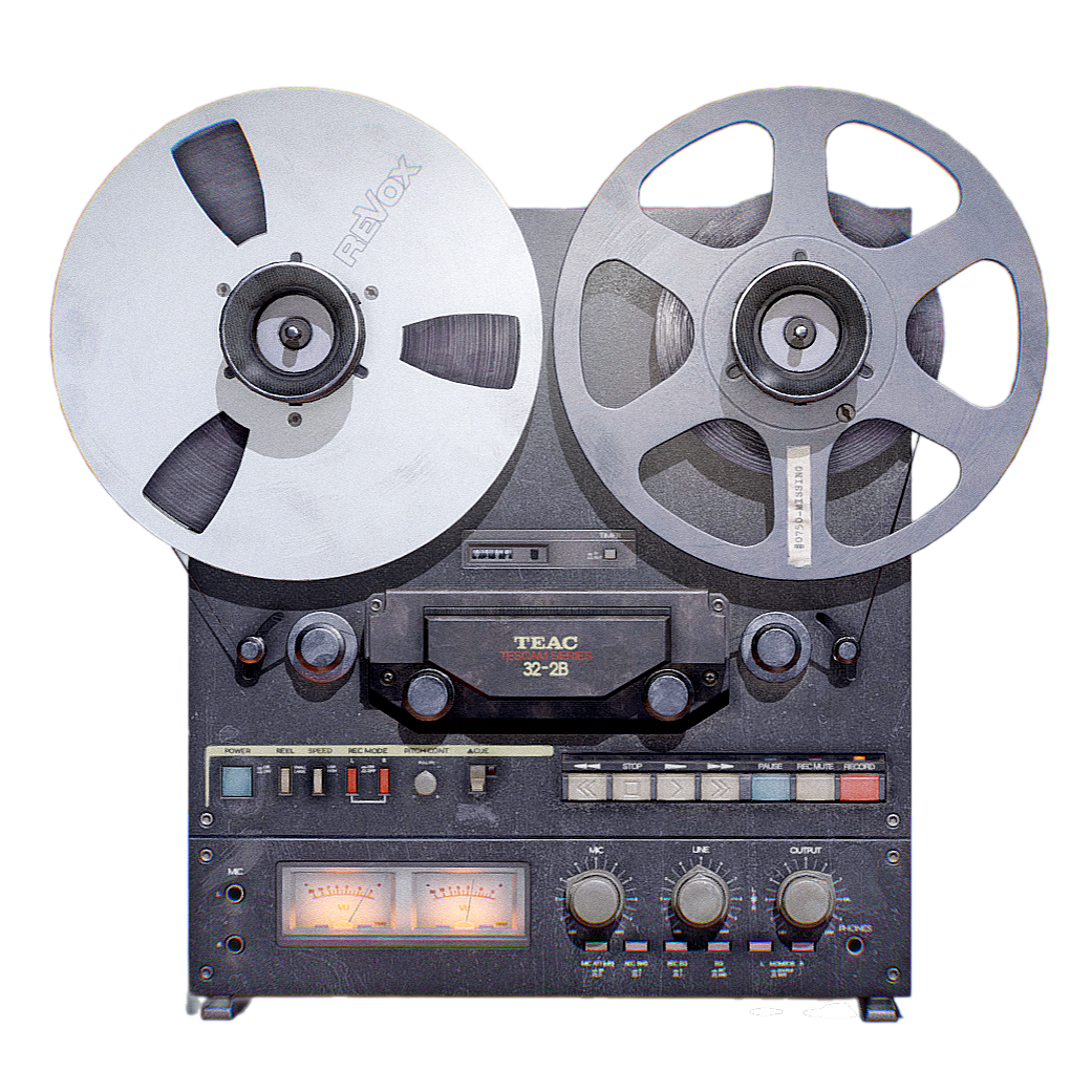 OBJ model of disc tape recorder