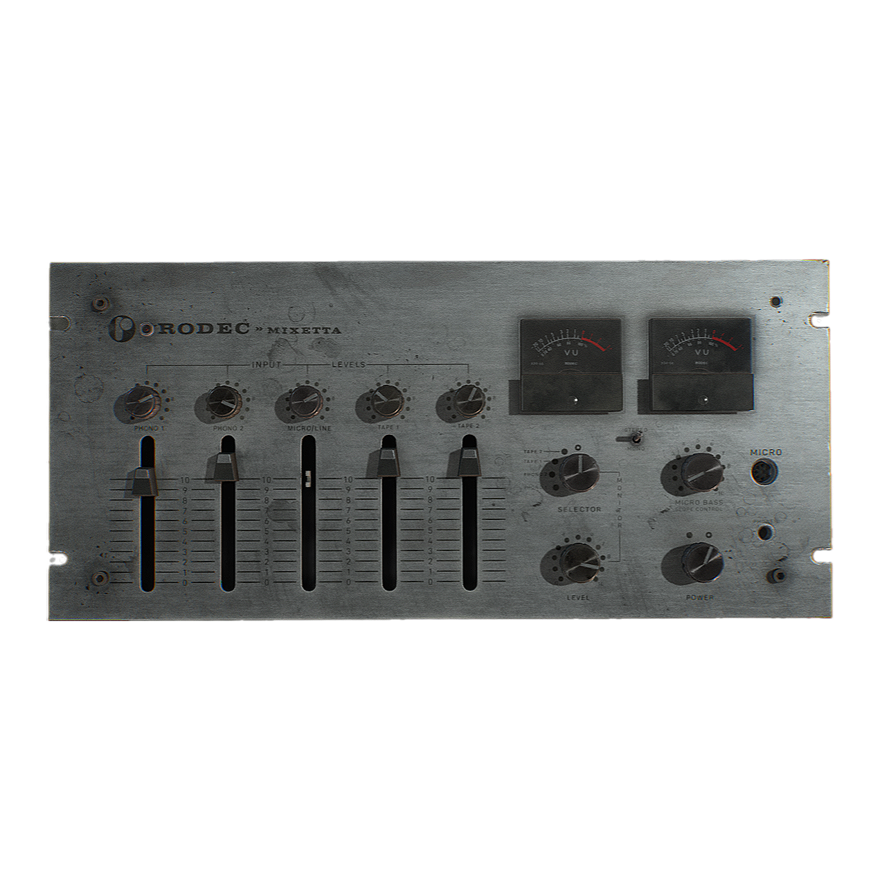 Old style mixing console GLB model