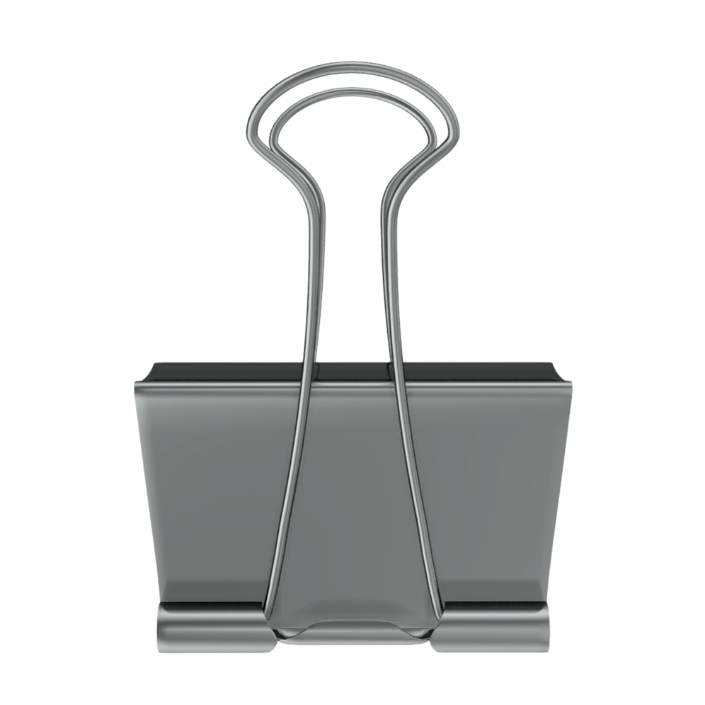 Metal paper clip OBJ model