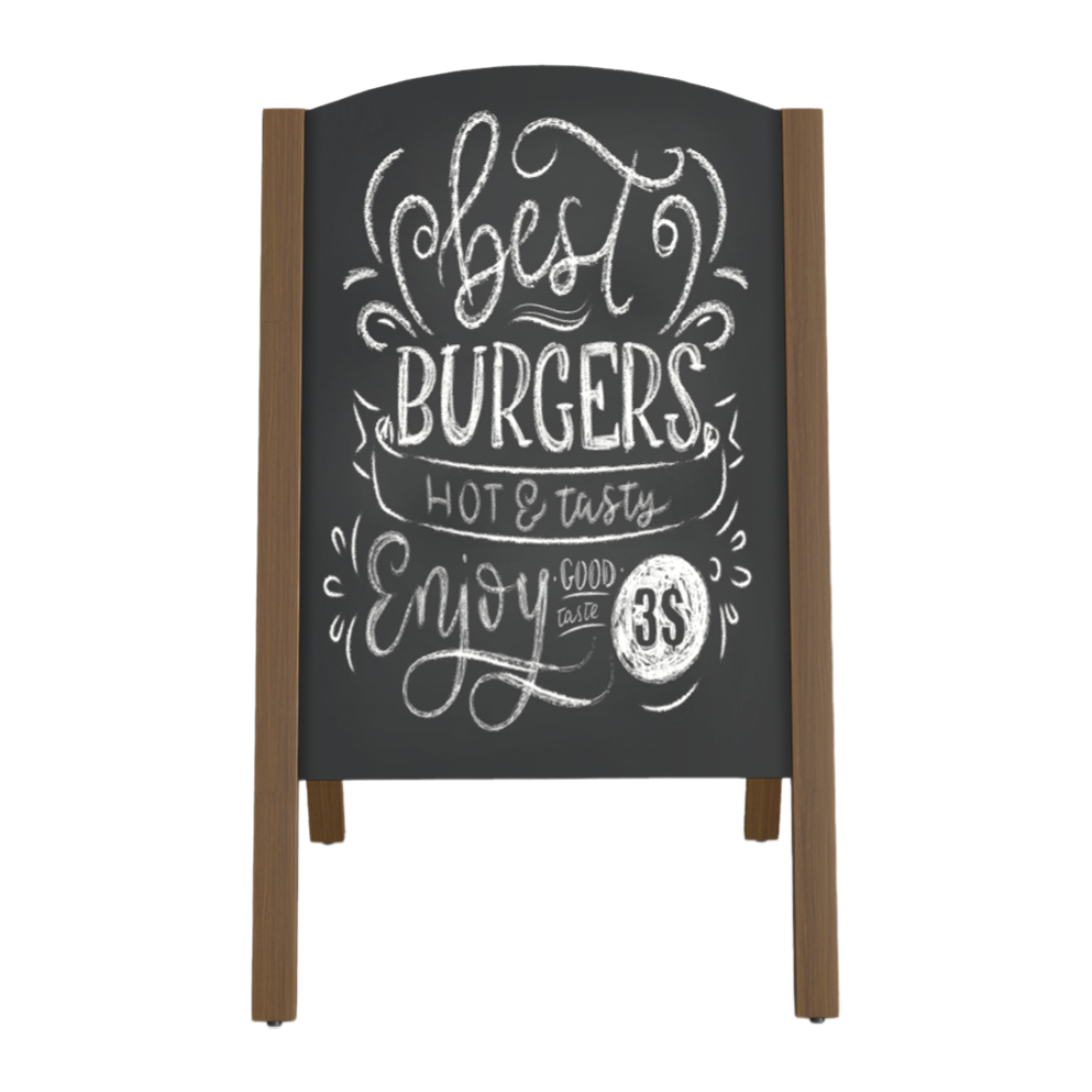 Blackboard sign for vertical coffee shop