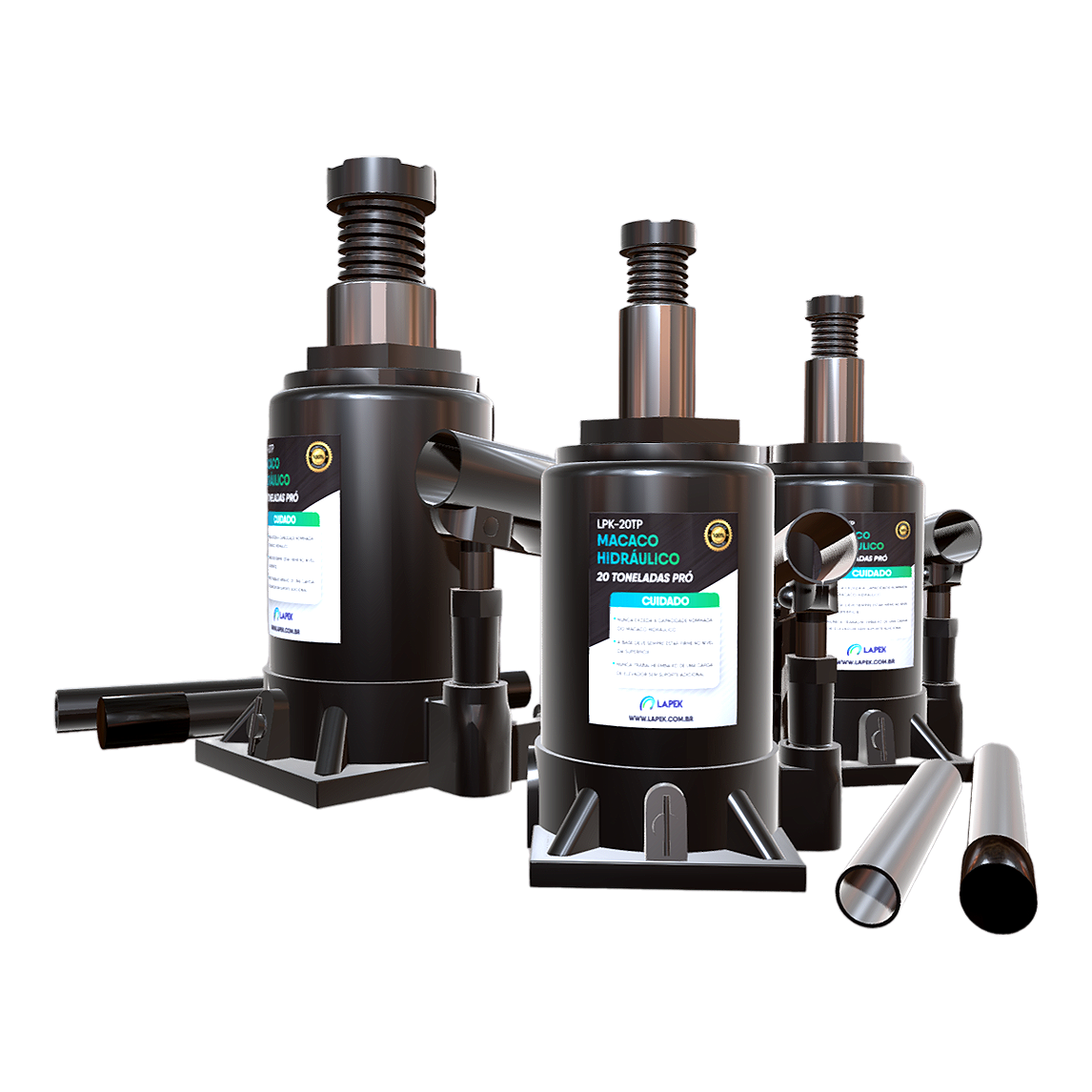 Vertical hydraulic jack kit