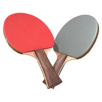 A pair of table tennis rackets