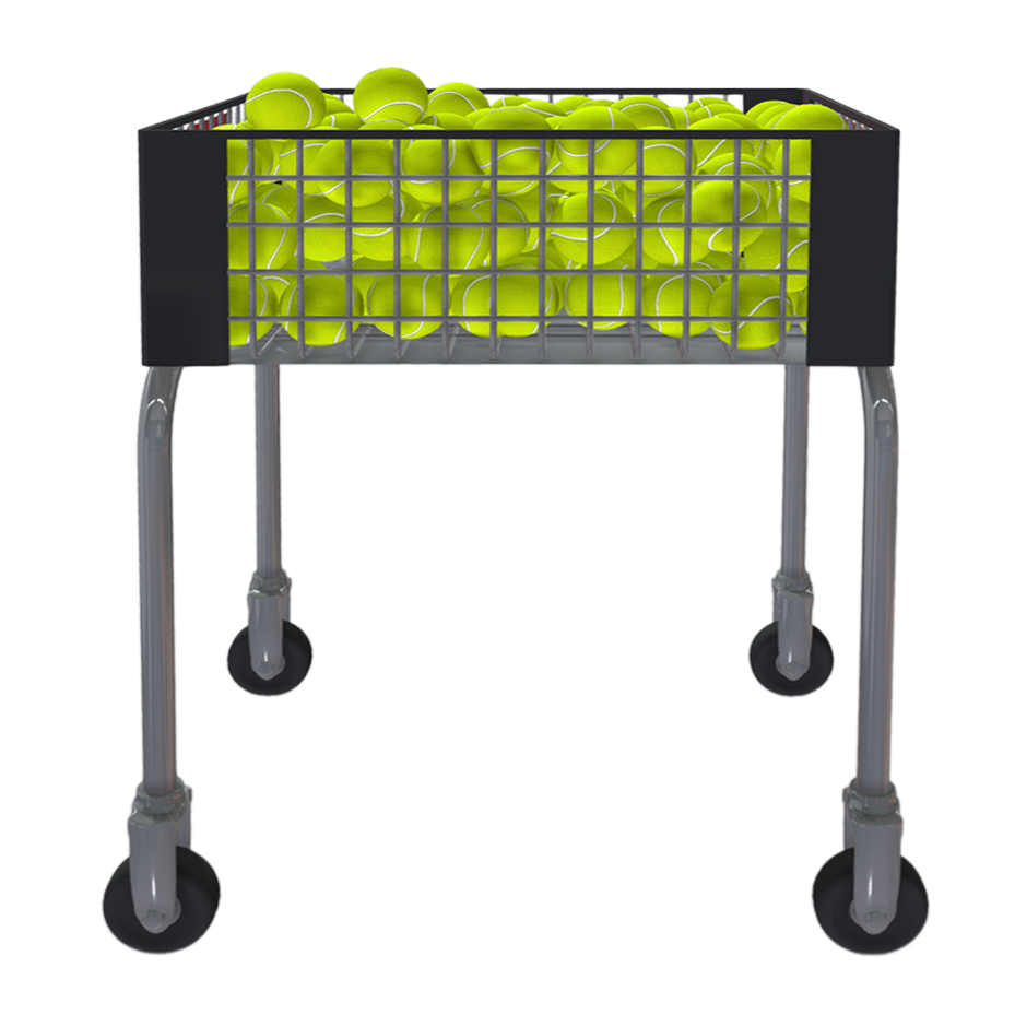 Mobile spare tennis basket