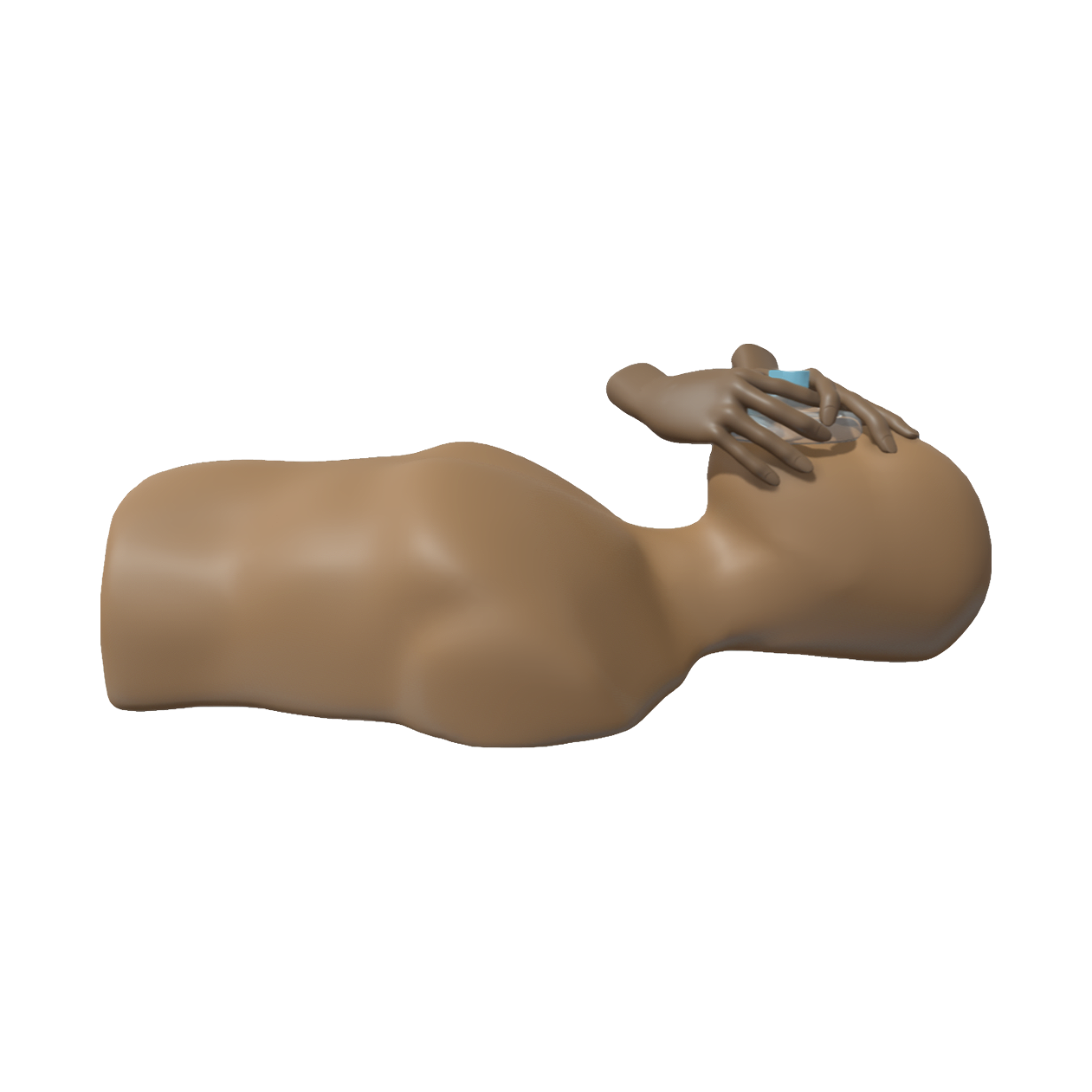 Adult cardiopulmonary resuscitation - artificial respiration (medical emergency 3D demonstration animation)