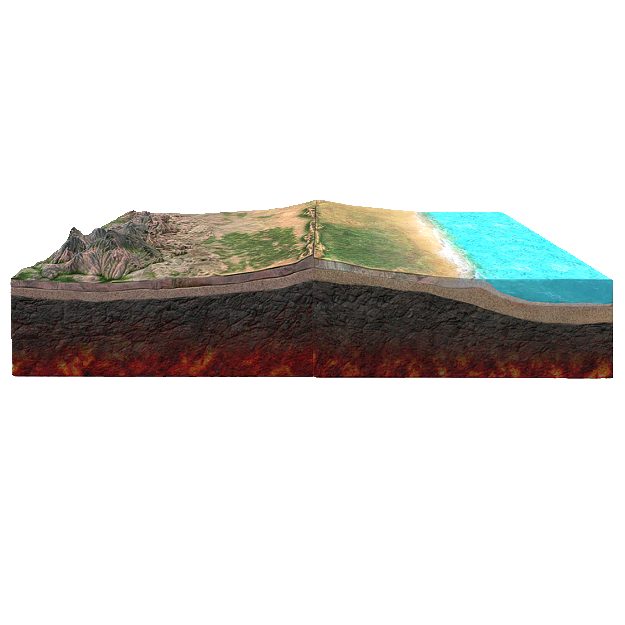 Crustal Plate Collision (3D Animation Demonstration)