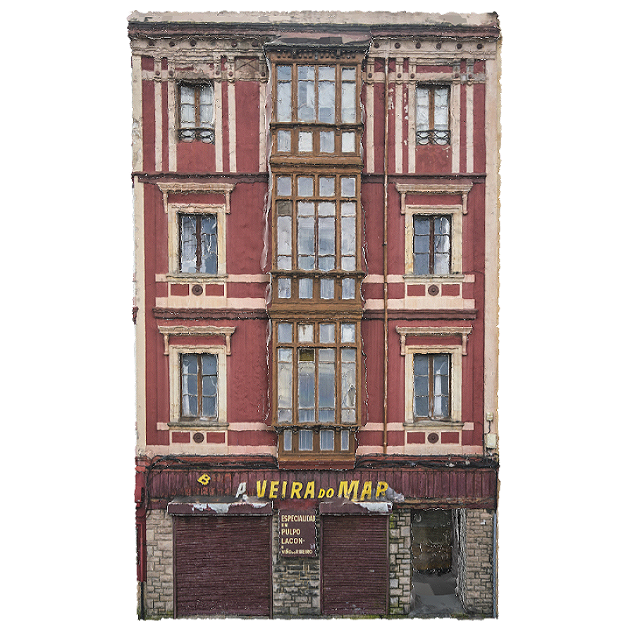 Old style restaurant in Xihong Street View, Spain (3D scanned street view)