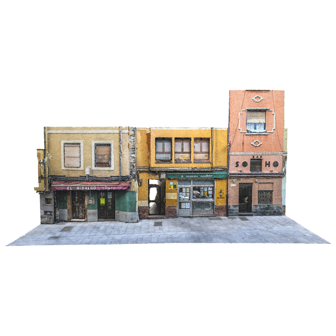 Old town restaurant (3D scanned street view)