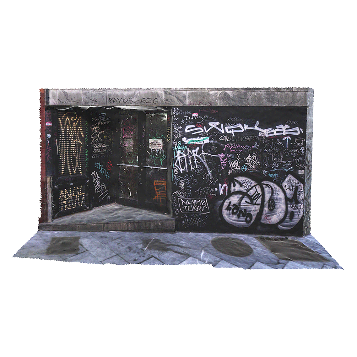 Spanish Street Graffiti (3D Scanning Street View)