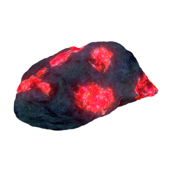 UV-irradiated ruby