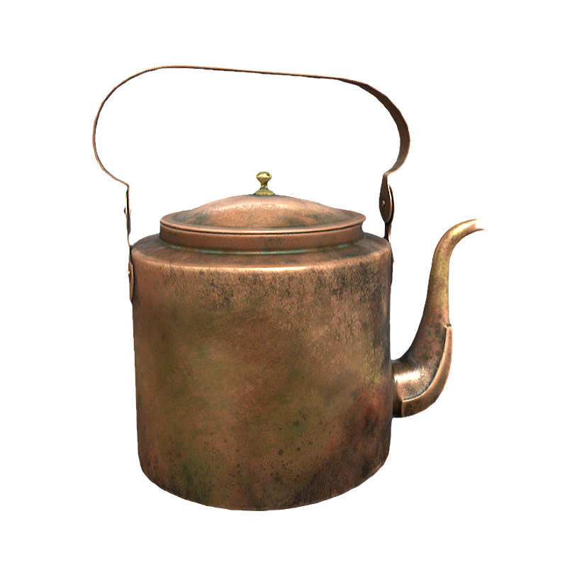 Vintage copper kettle