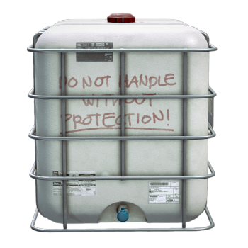 IBC tank with frame