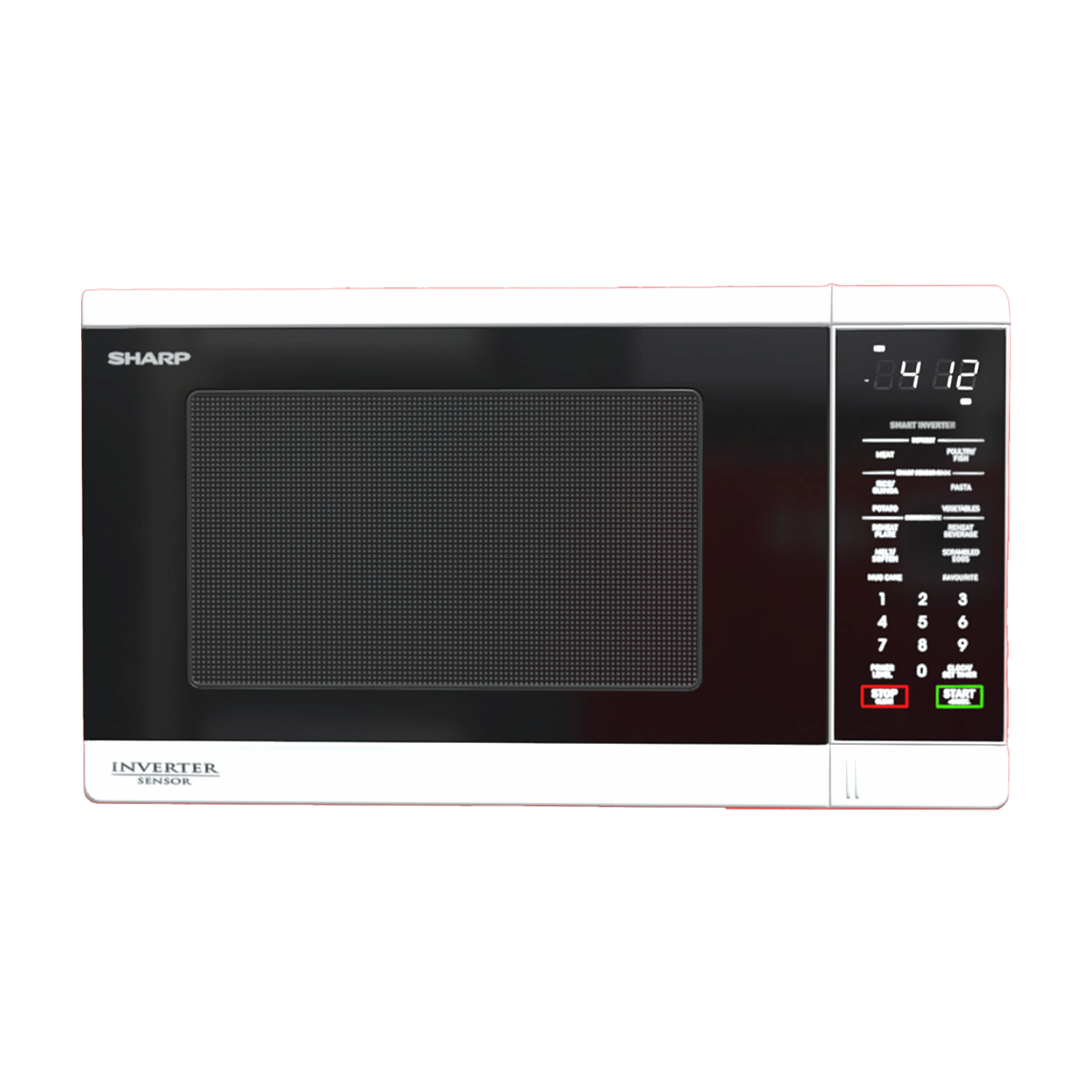 Classic white multi-function microwave oven
