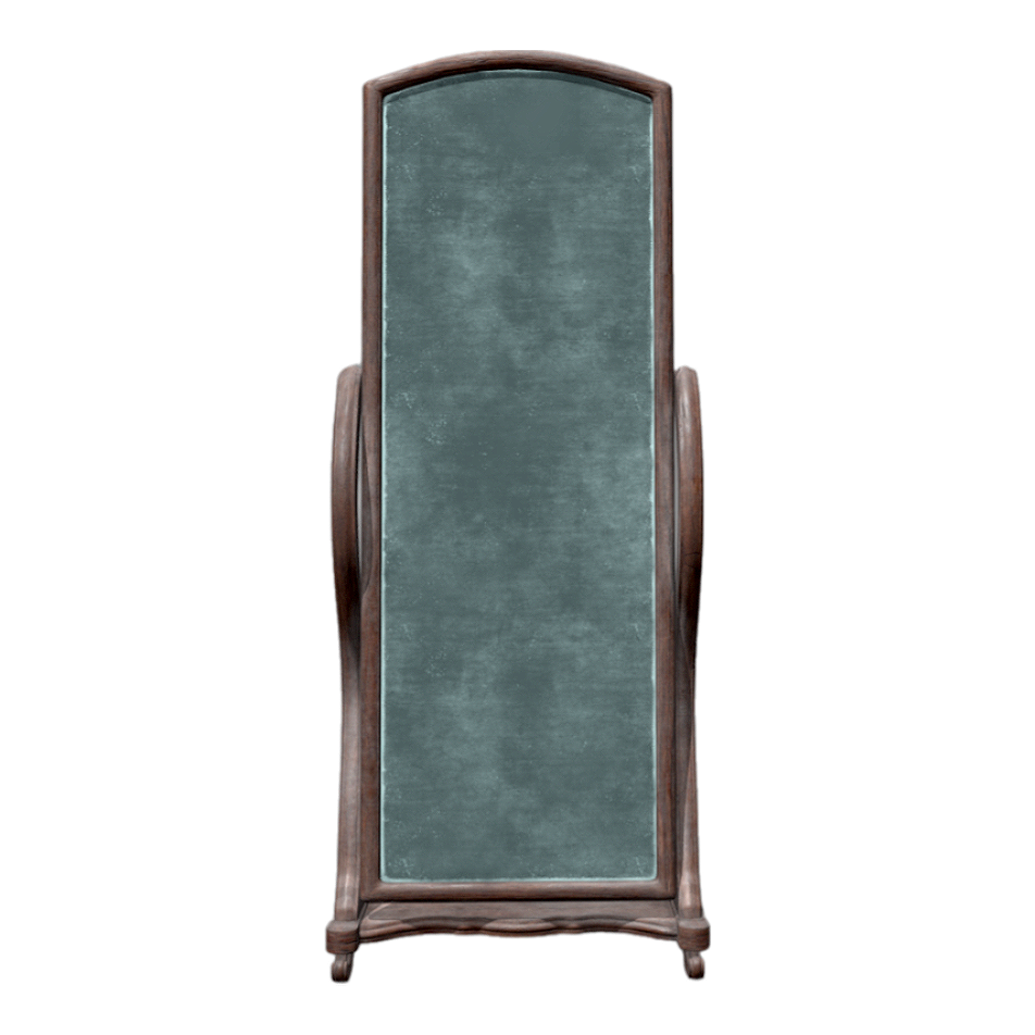 Classical vertical full-length mirror