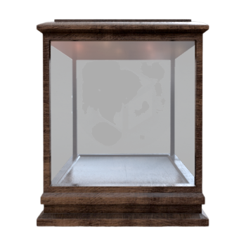 wooden frame glass display cabinet