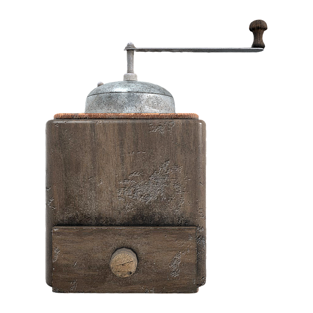 Vintage stone coffee grinder