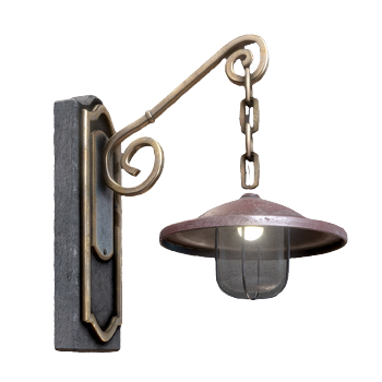 Italian retro wall-mounted electric light