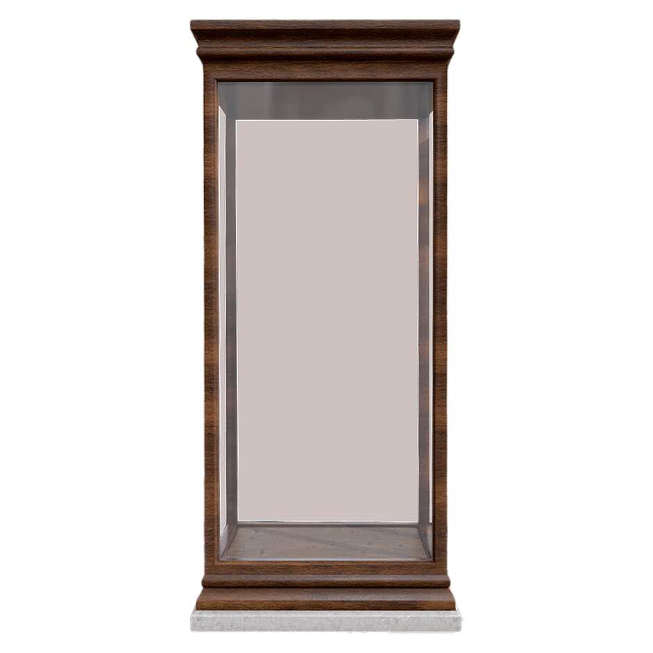 Wooden Frame Medium Glass Display Cabinet