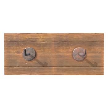 Vintage wooden embedded hook