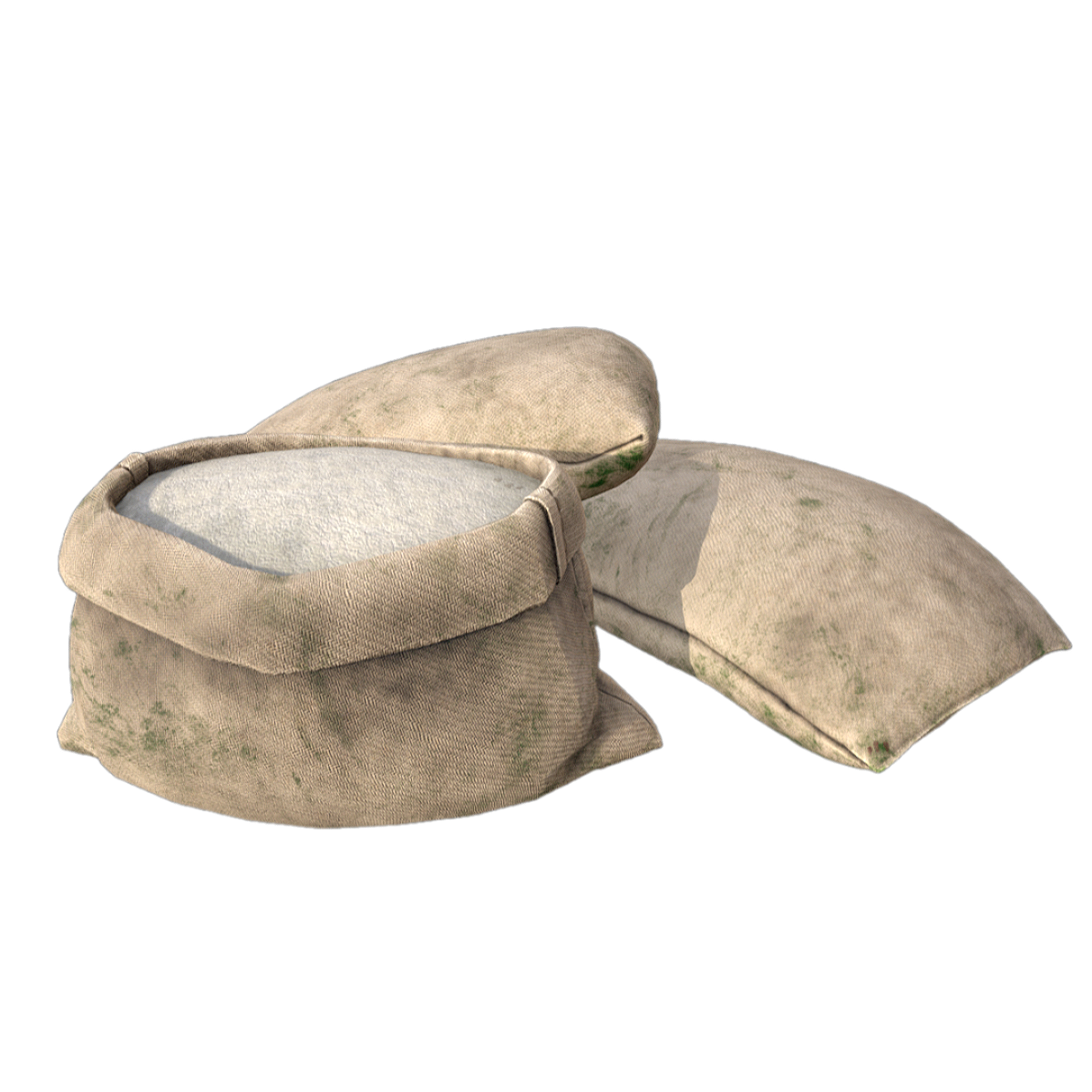 Open bags of flour