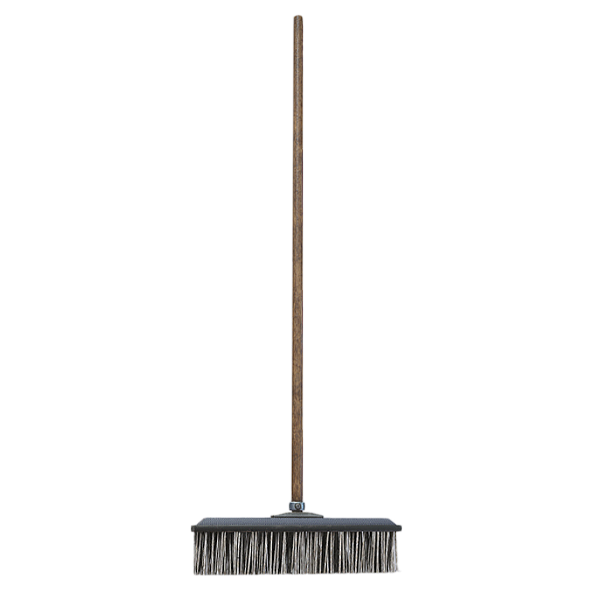 Wooden handle cleaning broom