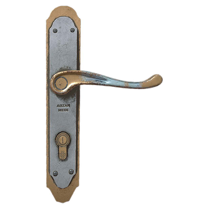 Oxidized Bronze Western Door Handle