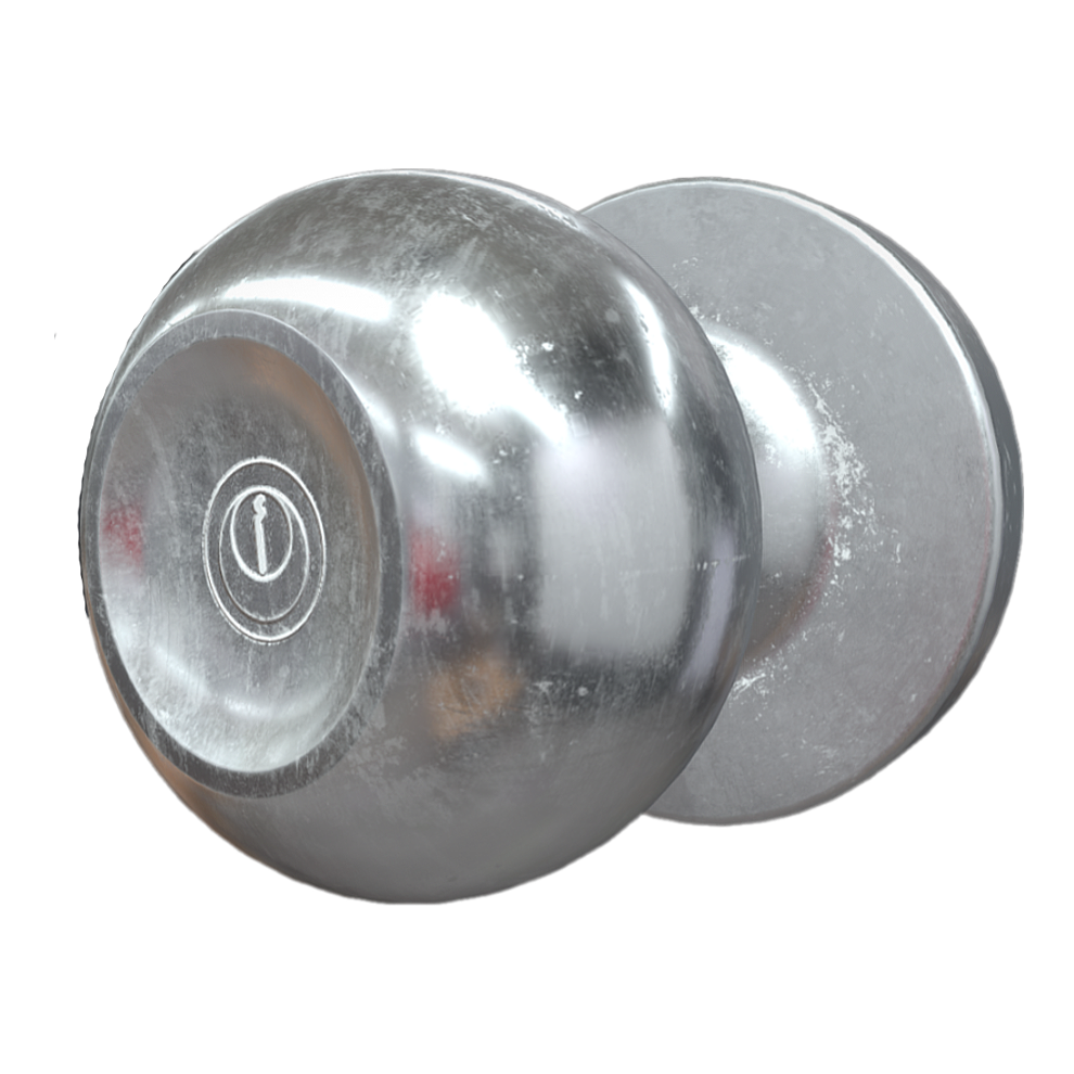 Stainless steel bedroom door handle