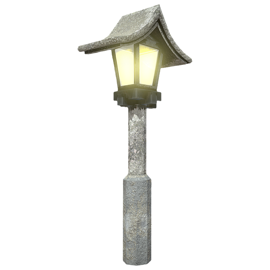 Retro Park Stone Lamp