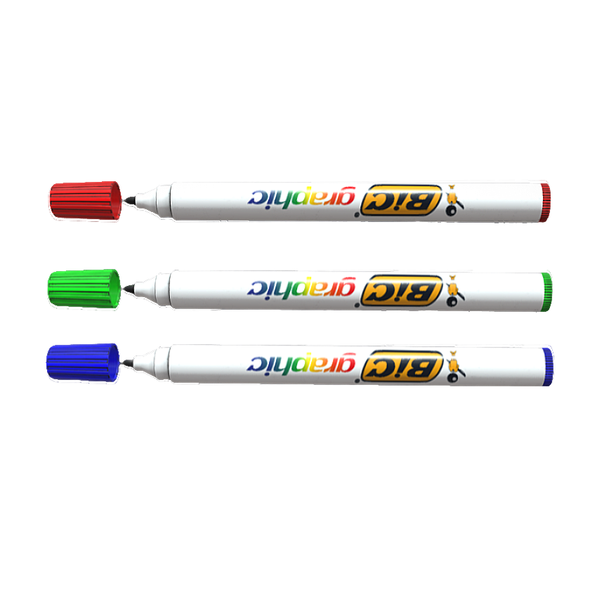 Three watercolor pens