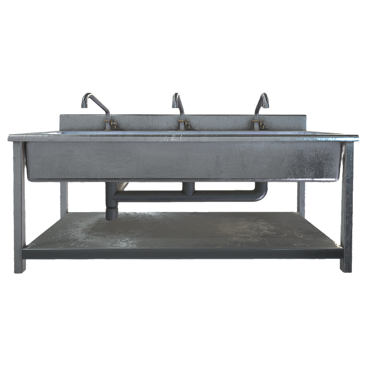 Kitchen large metal sink