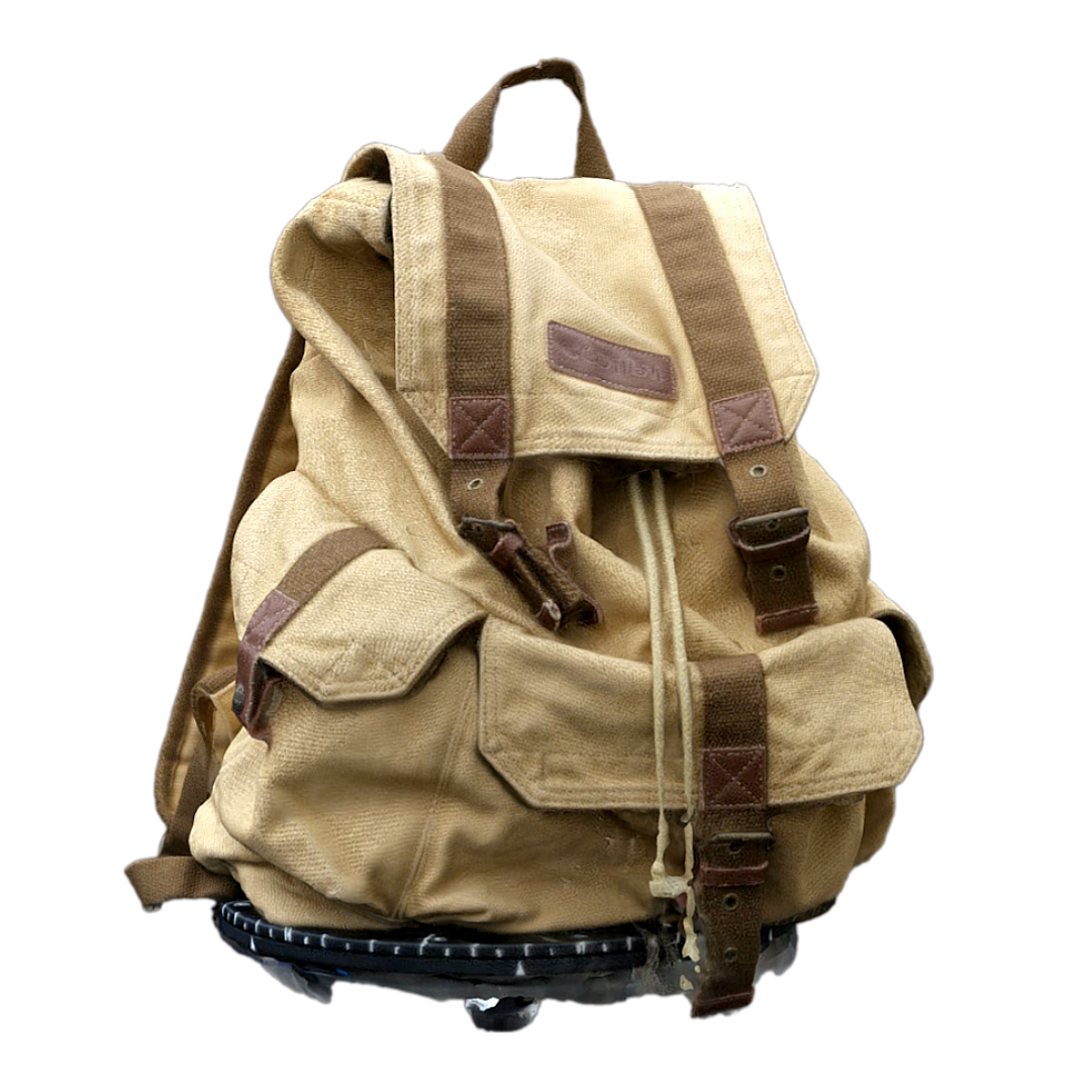 Green Fabric Travel Backpack