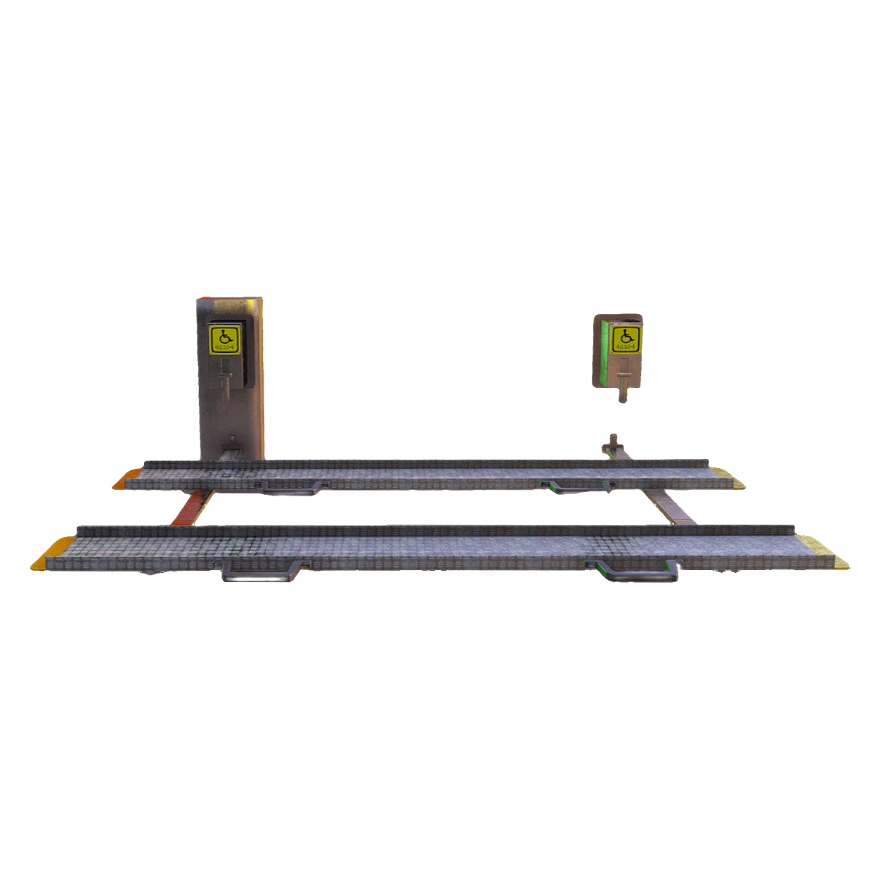 Lifting freight ramp