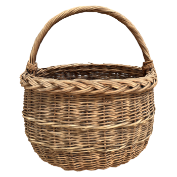 Chinese-style Country Hand-held Bamboo Basket