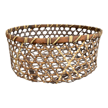 Chinese Country Woven Bamboo Basket
