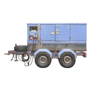 Old-fashioned diesel generator can be checked