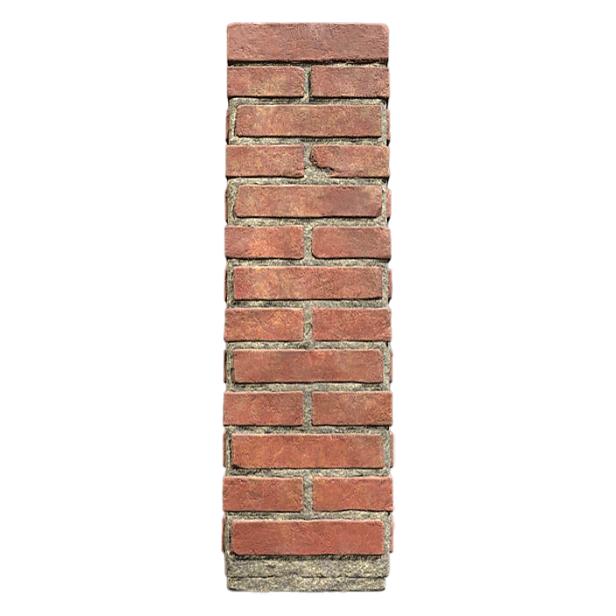 red brick support column