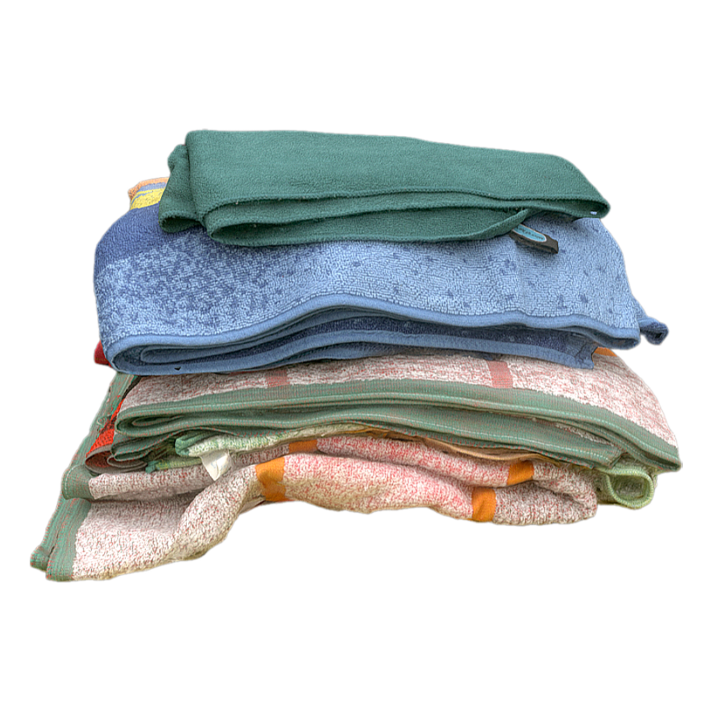 a pile of towels