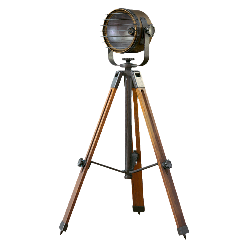 Tripod outdoor searchlight