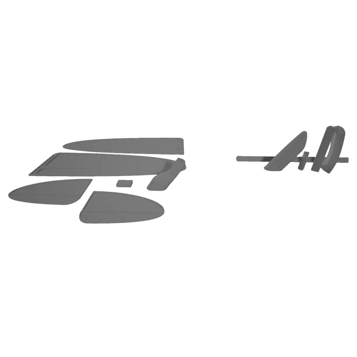 Assembled glider (3D printing)